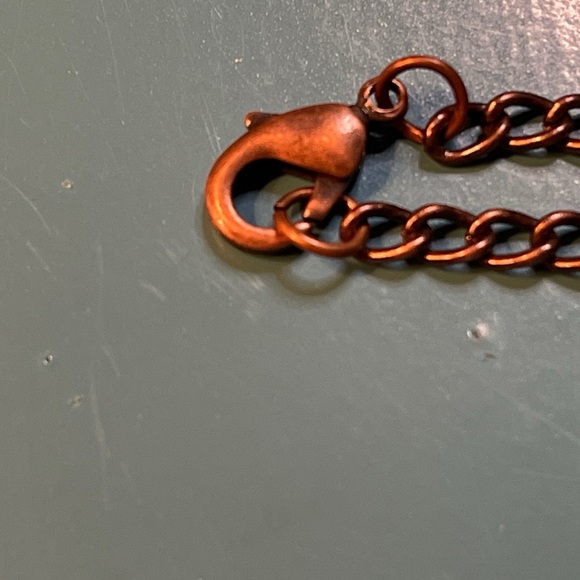 VINTAGE Fossilized clear crystal &Amethyst with copper. - Picture 7 of 9